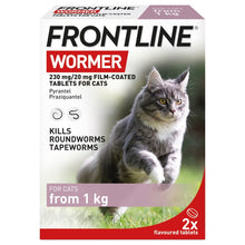 Load image into Gallery viewer, Frontline Wormer Tablets For Cats &amp; Dogs x 2 Tablets
