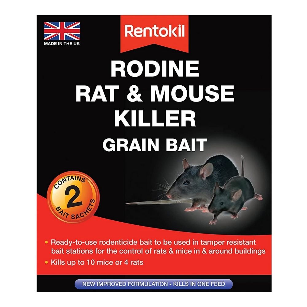 Rentokil Rodine Rat & Mouse Killer Grain Bait Sachets