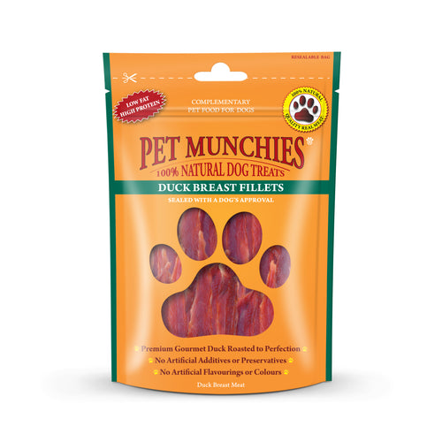 Pet Munchies Duck Breast Fillets 80g