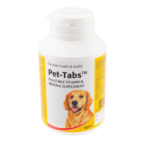 Pet-Tabs Multivitamin & Minerals Tablets For Dogs