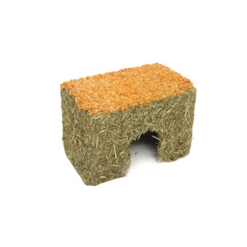 Hamster Edible House Small Carrot Cottage Treat Mouse Gerbil 15x9x10cm