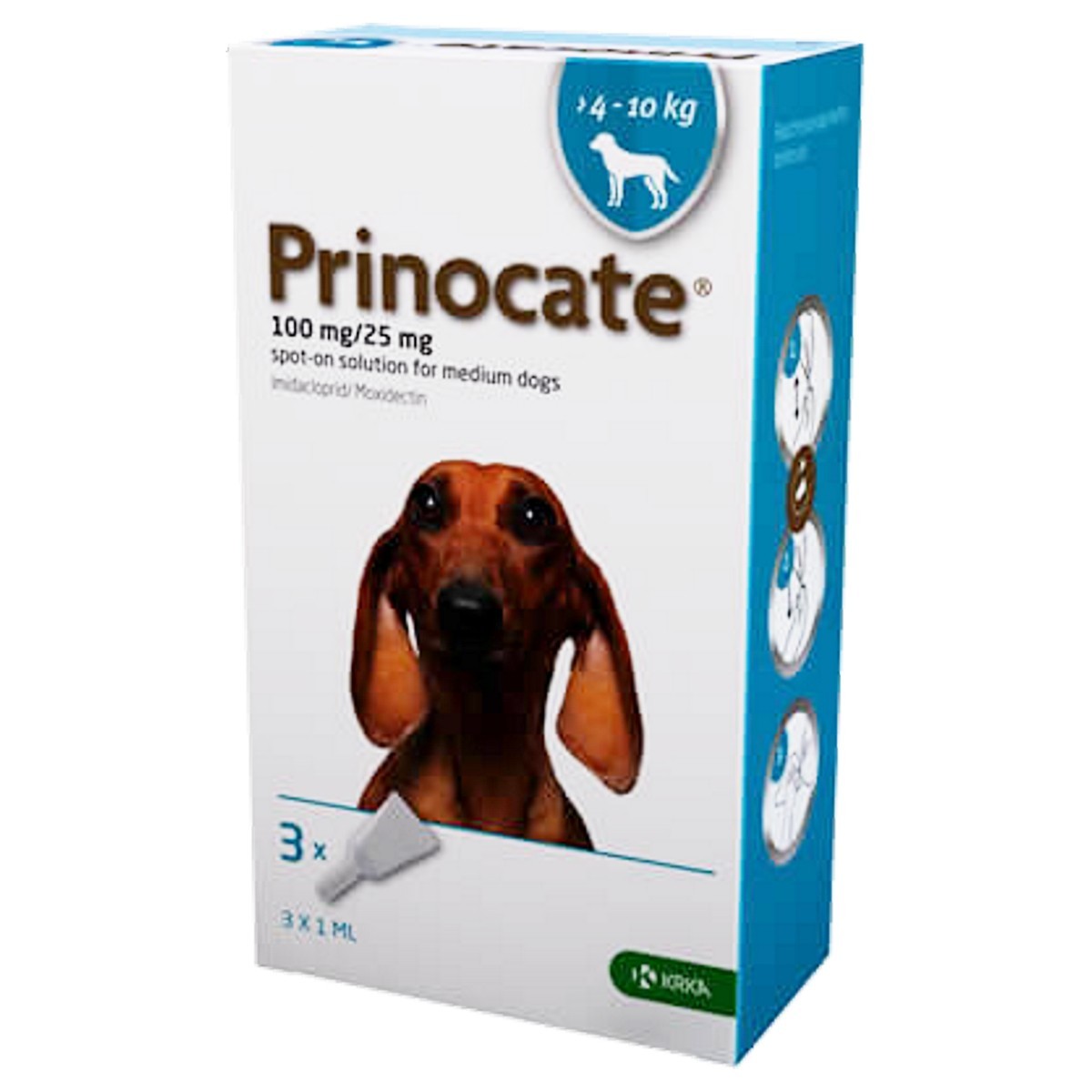 Prinocate (Imidaclopid/Moxidectin) Spot-on Solution for Cats and Dogs 3 Pipettes