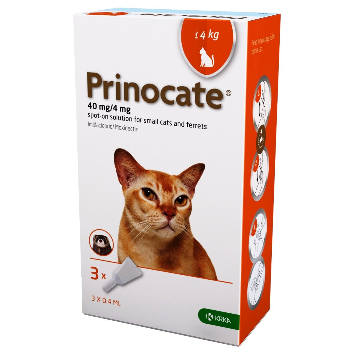Prinocate Spot-on Solution for Cats and Dogs 3 Pipettes