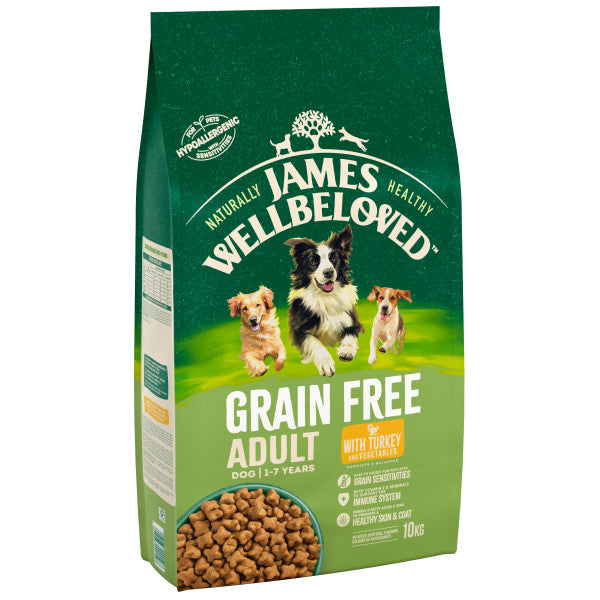 James Wellbeloved Adult Dog Food Turkey & Veg 10kg