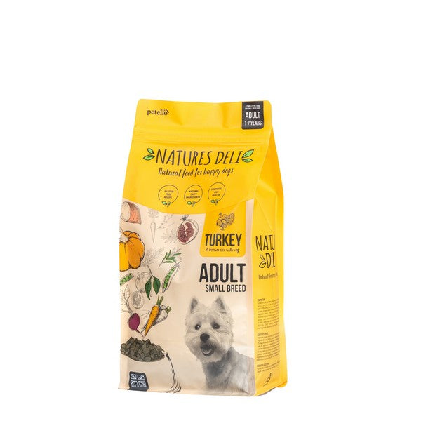 Natures Deli Adult Small Breed Dried Dog Food Turkey and Rice 2kg