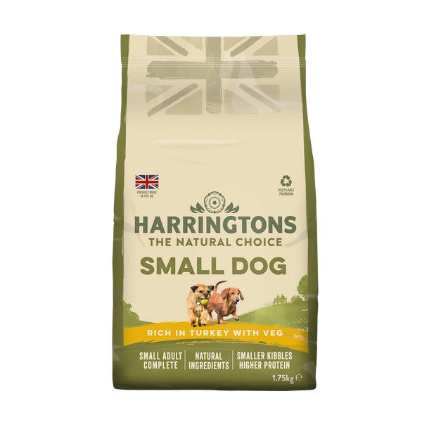 Harringtons Adult Small Dog Breed Food 1.75kg - All Flavours