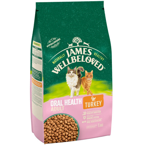 James Wellbeloved Turkey & Rice Cat Oral Health Food