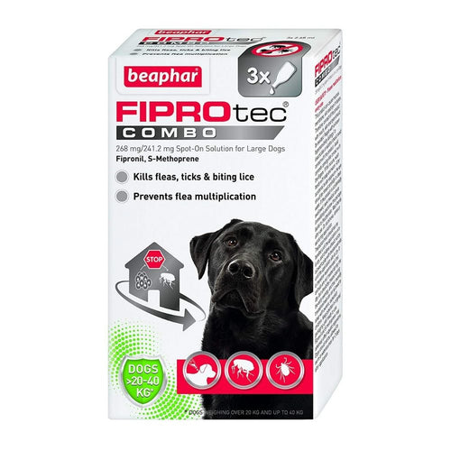 Beaphar FIPROtec Combo Spot On - Large Dogs 3 Pack