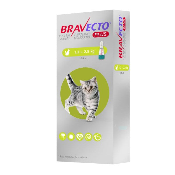 Bravecto Plus Spot-On Flea Treatment For Cats
