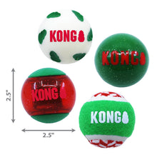 Load image into Gallery viewer, KONG Holiday Occasions Balls 4 Pack Medium
