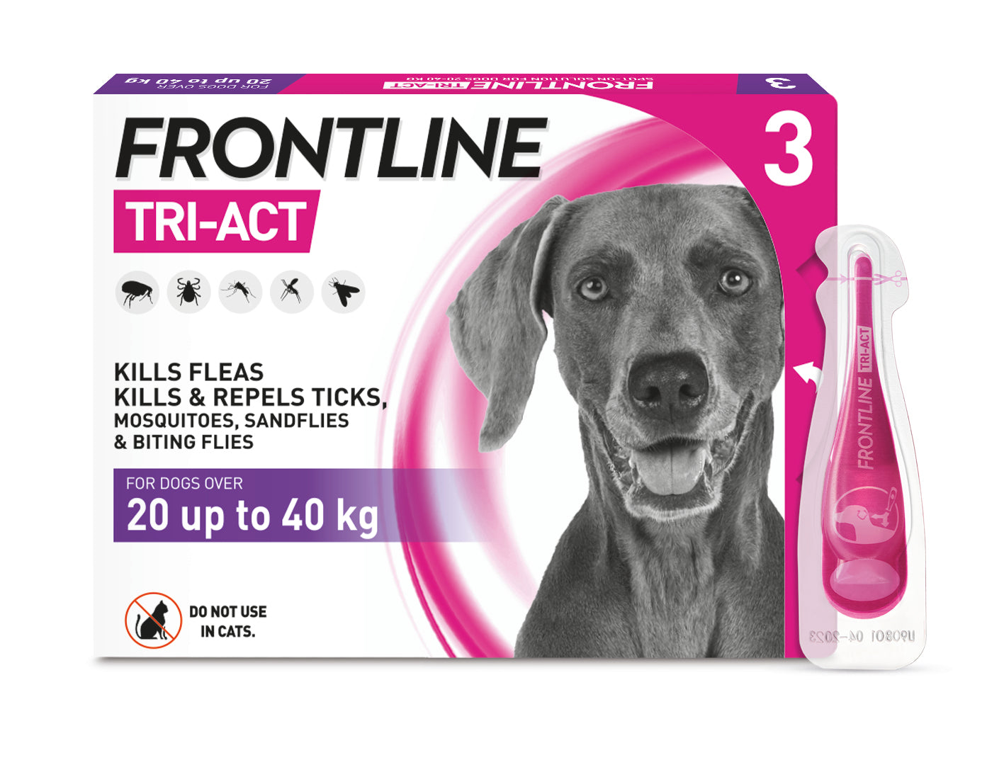 FRONTLINE Tri-Act Flea & Tick Treatment for Dogs