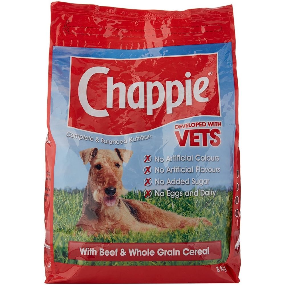 CHAPPIE Dog Complete Dry with Beef & Wholegrain Cereal 3kg