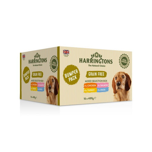 Harringtons Wet Dog Food Bumper Multi Pack 16 x 400g