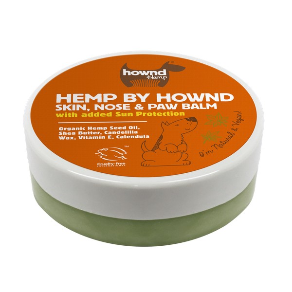Hownd Hemp Or Playful Pup Skin Nose and Paw Balm For Dogs 50g