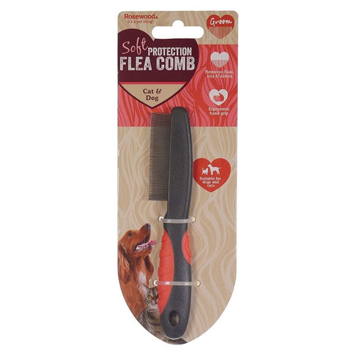 Rosewood Soft Protection Flea Comb - Medium