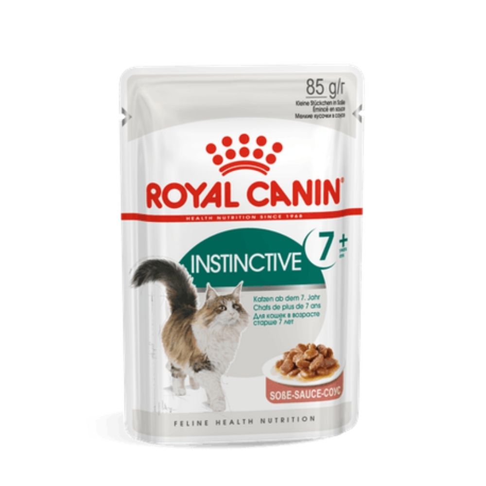 Royal Canin Wet Cat Food Instinctive Gravy For Senior Cats +7 Years Old 12 x 85g