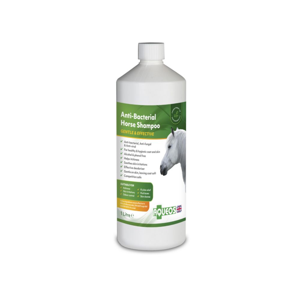 Aqueos Anti-Bacterial Anti-Viral Horse Shampoo All Sizes