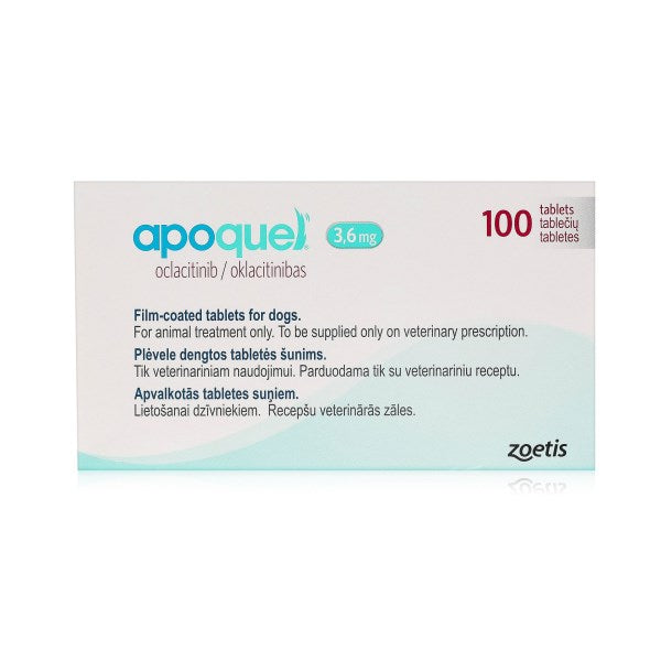 Apoquel Dermatitis Film-Coated Tablets for Dogs - 100 Tablets