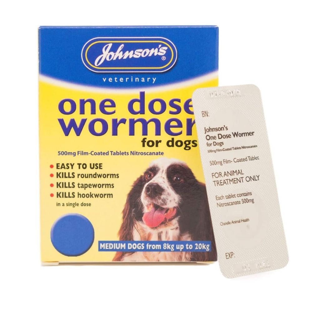 Johnsons One Dose Easy Wormer Size 2 - Pack of 2 Tablets