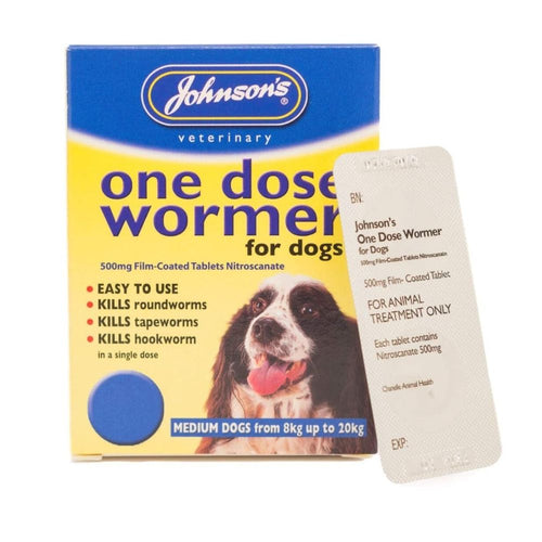 Johnsons One Dose Easy Wormer Size 2 - Pack of 2 Tablets