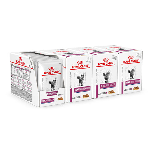 Royal Canin Renal Chicken Adult Wet Cat Food 48 x 85g