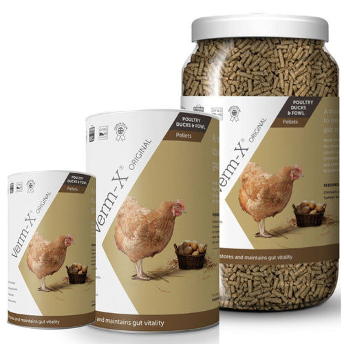 Verm-X Herbal Pellets For Poultry- Various Sizes 