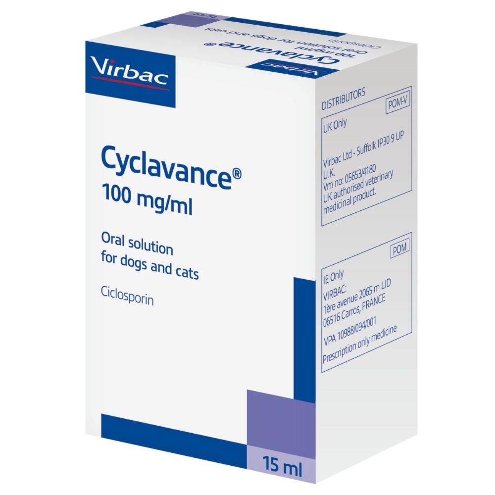 Cyclavance (Ciclosporin/cyclosporin) For Dogs and Cats