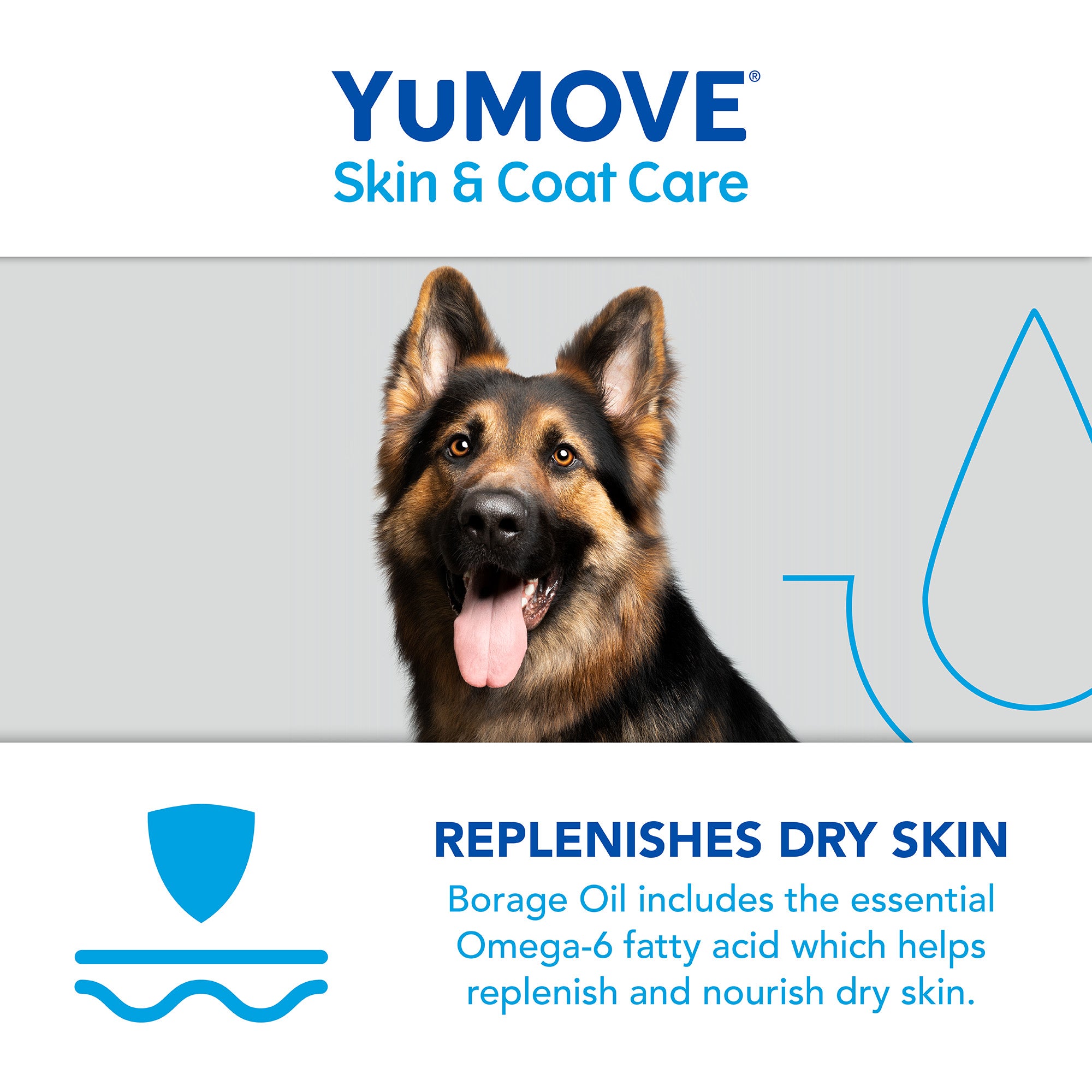 YuMOVE Skin Coat Care Moulting for Adult Dogs 500ml