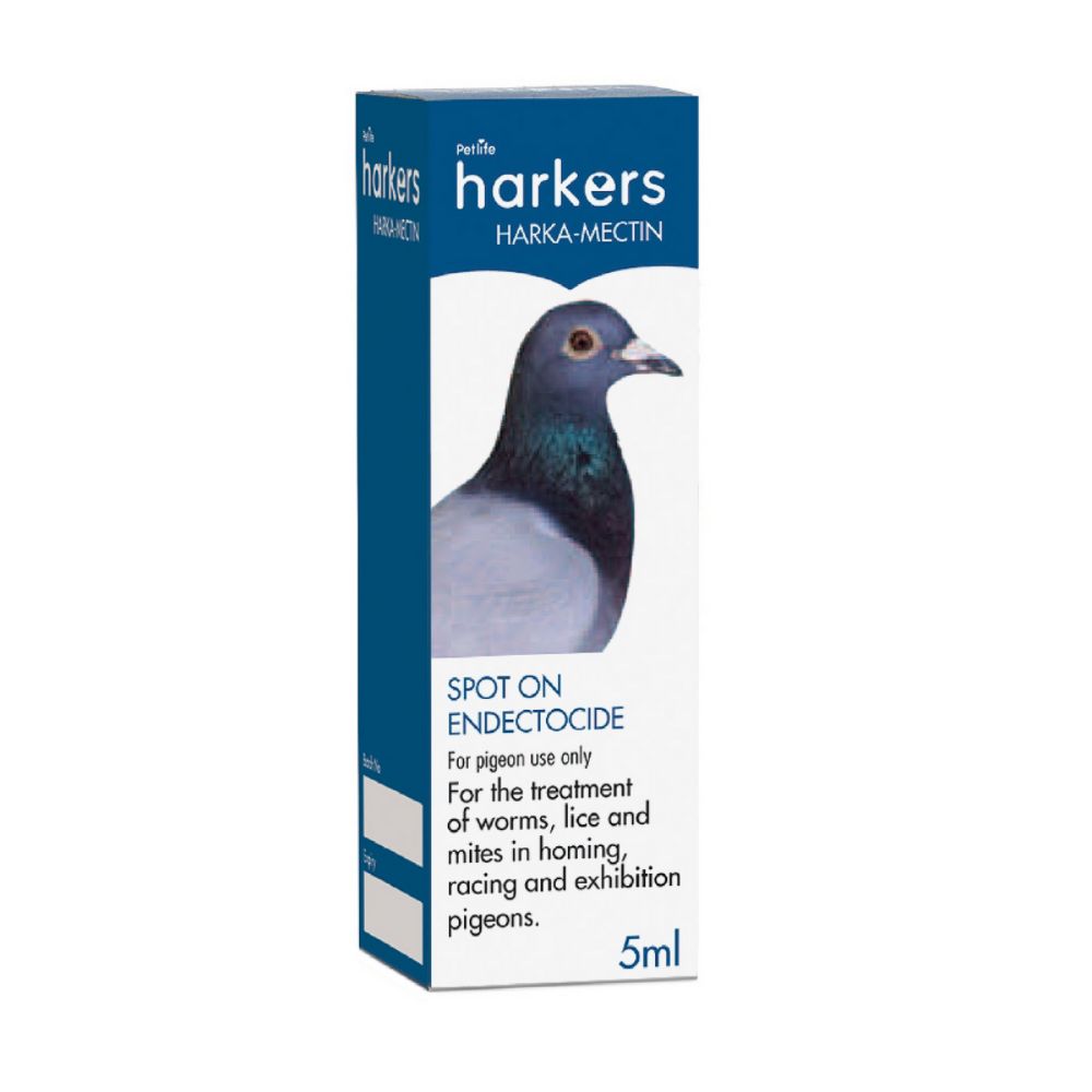 Harka-Mectin Pigeon Wormer Spot On Worming For Parasites Worms Lice & Mites 5ml