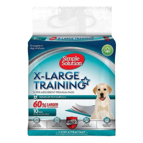 Simple Solution Premium Dog and Puppy Training Pads - 10 Pads Per Pack