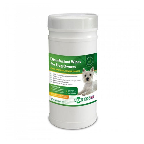 Aqueos Biodegradeable Disinfectant Wipes For Dogs