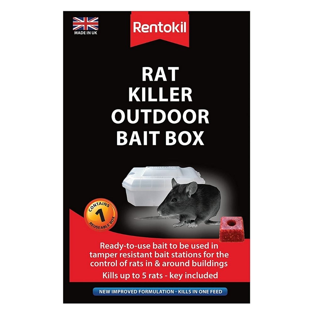 Rentokil Rodenticide Rat Killer Outdoor Bait Box