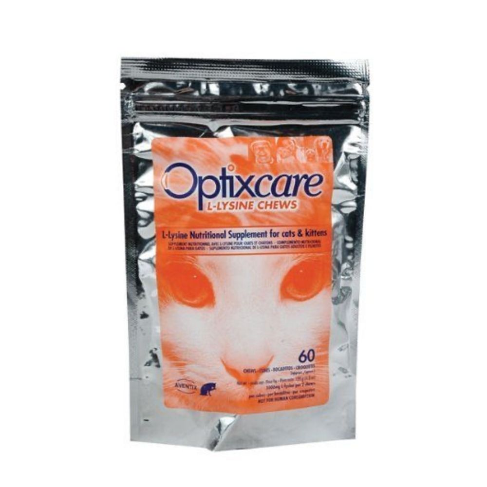 Optixcare L-Lysine Chews Pack 60