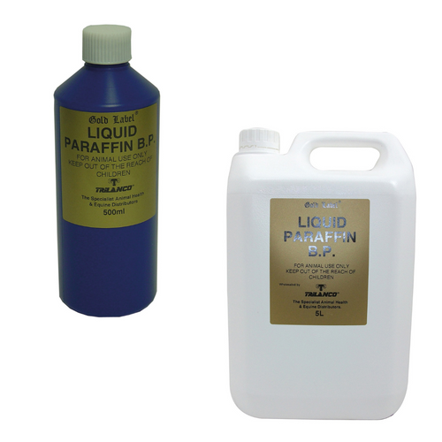 Gold Label Liquid Paraffin B.P To Promote Healthy Guts For Horses- Various Sizes