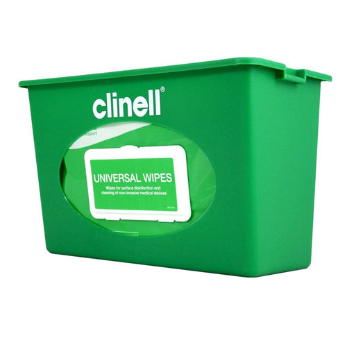 Clinell Wall Mounted Dispensers For Universal Wipes - Green (Fits 200 Pack)
