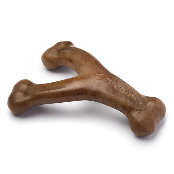 Benebone Wishbone Bacon Tasty Dog Chew Toy