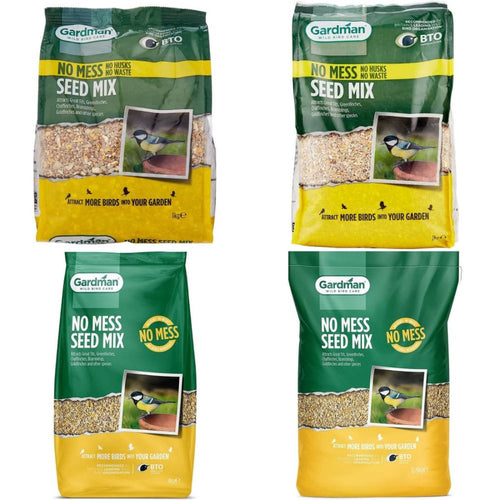 Gardman No Mess High Energy Quality Seed Mix For Birds - All Sizes