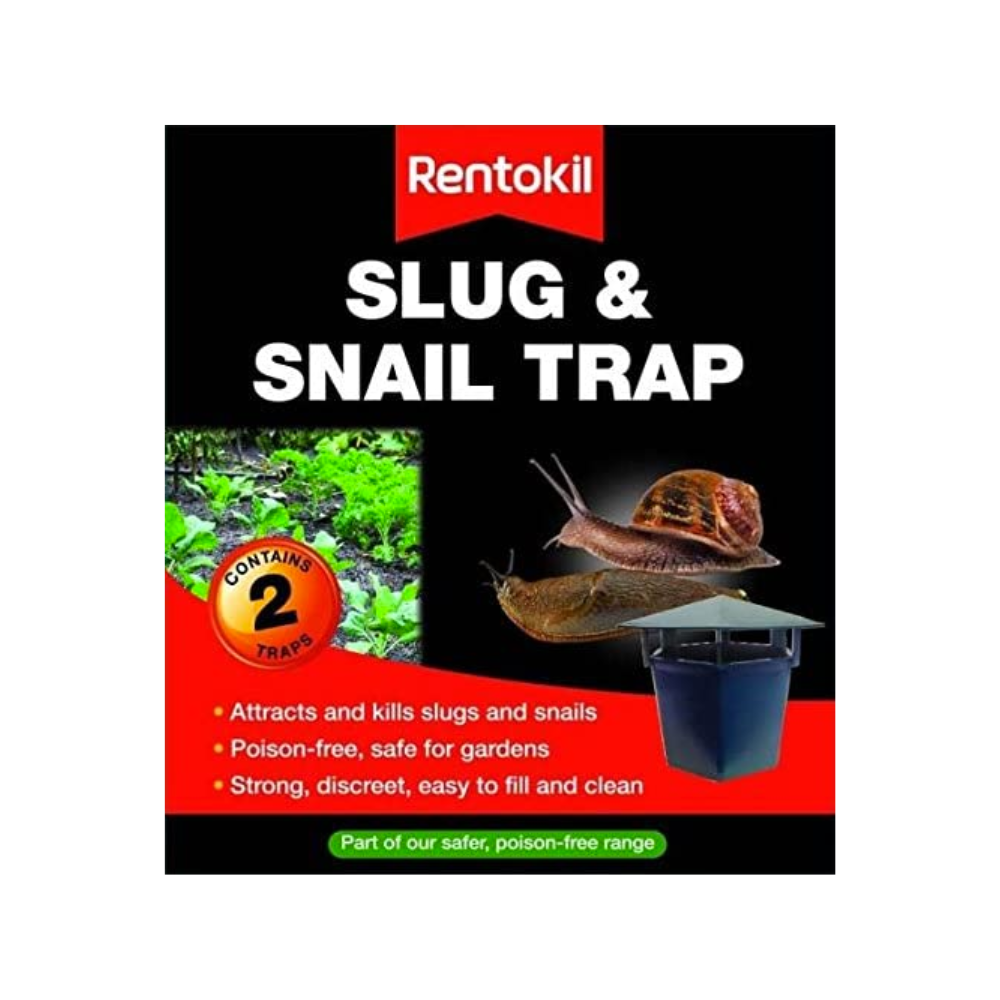 Rentokil FS33 Slug & Snail Trap, Poison Free, Easy To Clean Twin Pack