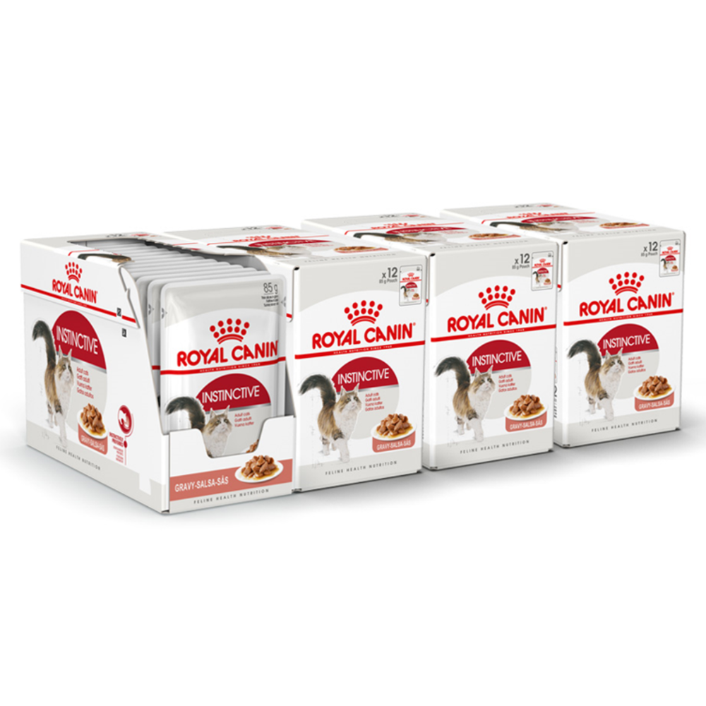Royal Canin Wet Cat Food Instinctive Gravy Pouch 48 x 85g