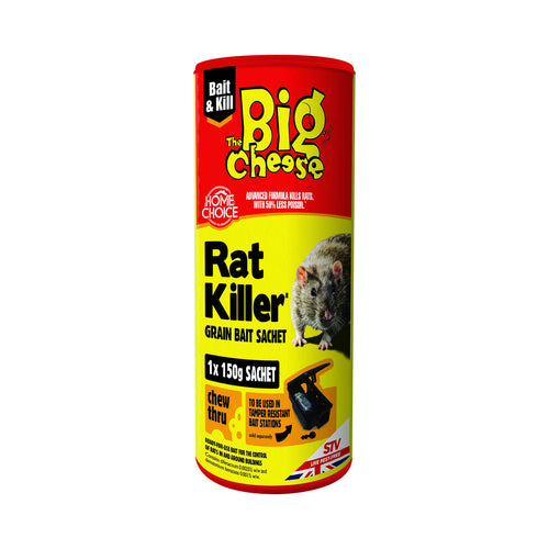 The Big Cheese Rat Killer Grain Bait 150g Sachet