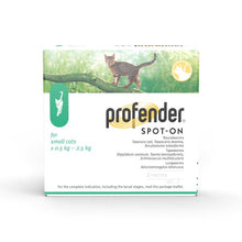 Load image into Gallery viewer, Vetoquinol Profender Spot-On Solution for Cats x 2 Pipettes
