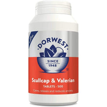 Load image into Gallery viewer, Dorwest Herbs Scullcap &amp; Valerian Calming Tablets for Dogs and Cats
