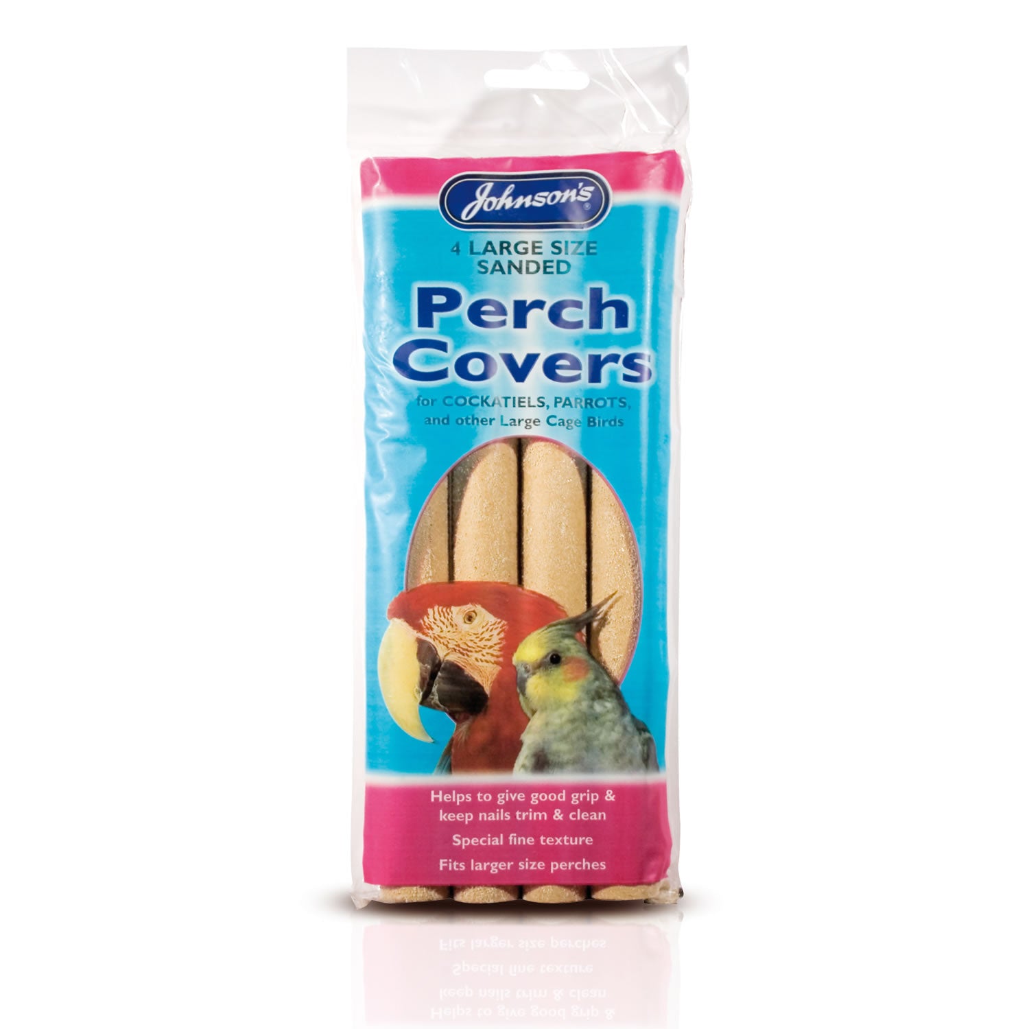 Johnson's Veterinary Sanded Perch Cover Large- Pack Of 4 