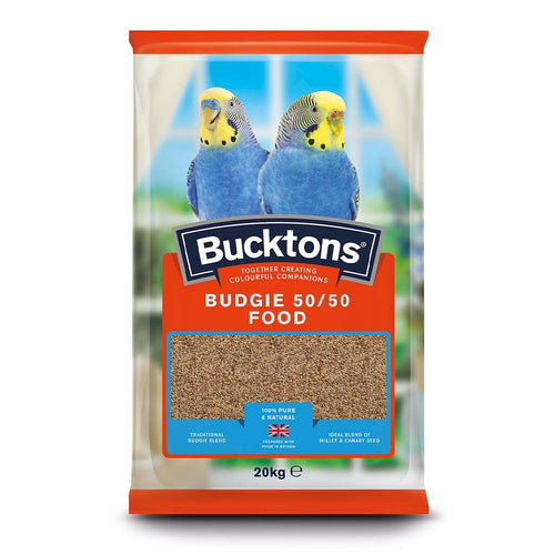 Bucktons 50/50 Budgie Bird Food Seed 20kg