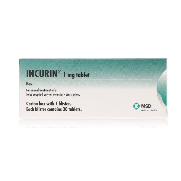 Incurin Urinary Incontinence Tablets For Dogs 1mg x 30 Tablets