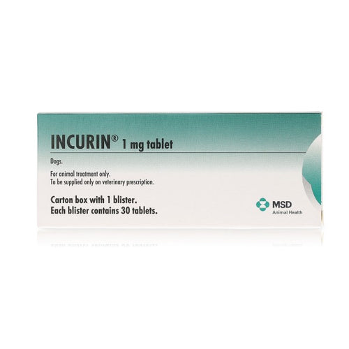 Incurin Urinary Incontinence Tablets For Dogs 1mg x 30 Tablets