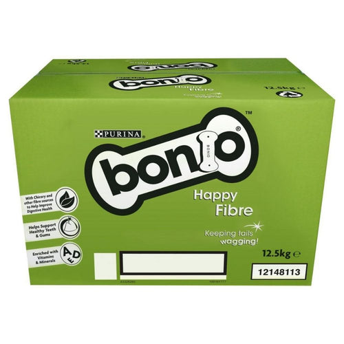 Bonio Happy Fibre Adult Dog Treats Biscuits Food Supplies Bulk Buy 12.5kg