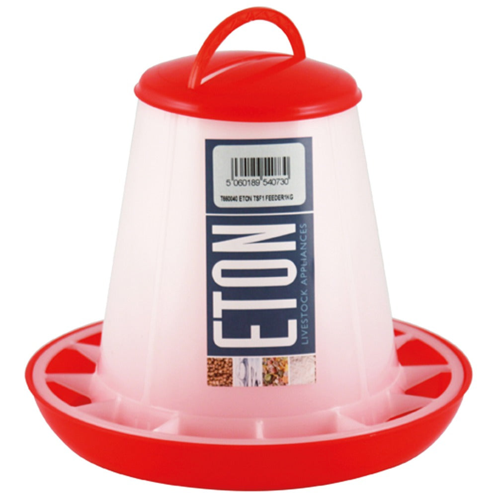 Eton Tsf Poultry Feeder Red - Various Sizings