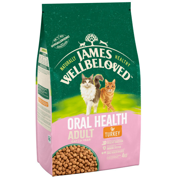 James Wellbeloved Turkey & Rice Cat Oral Health Food