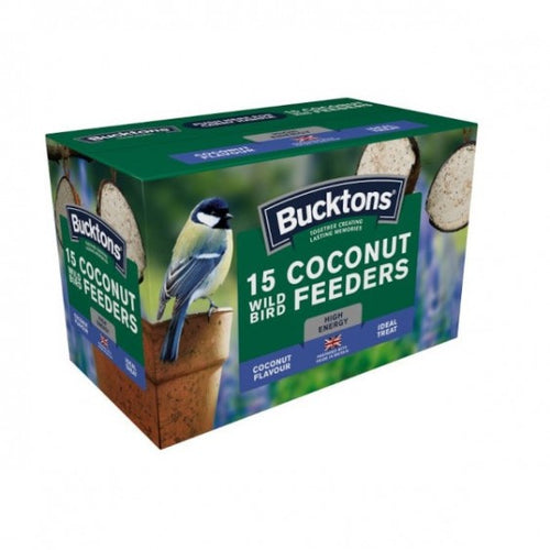 Bucktons Suet Filled Coconut Halves 15 Pack